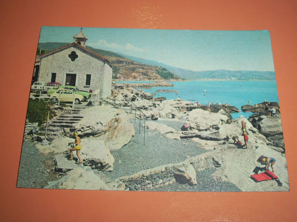 Cartolina Bordighera - S. Ampelio e Scogliera 1964