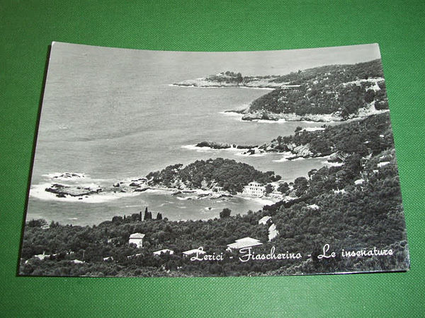 Cartolina Lerici - Fiascherino - Le insenature 1961