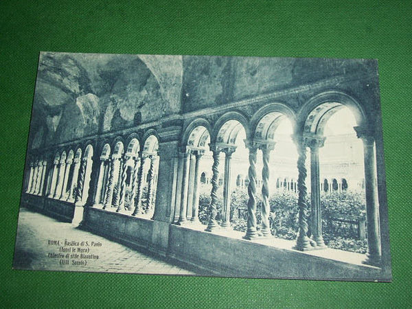 Cartolina Roma - Basilica di S. Paolo - Chiostro di …