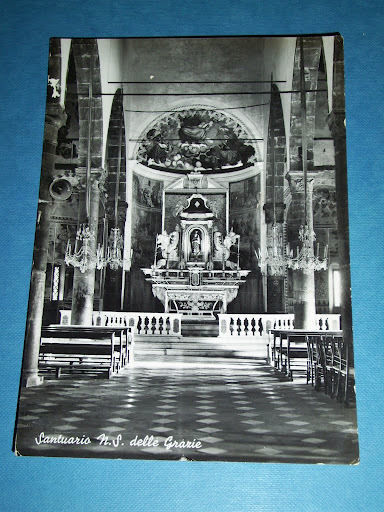 Cartolina Montegrazie - Santuario NS delle Grazie 1962