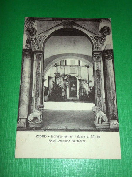 Cartolina Ravello - Ingresso antico Palazzo d' Afflitto - Hotel …