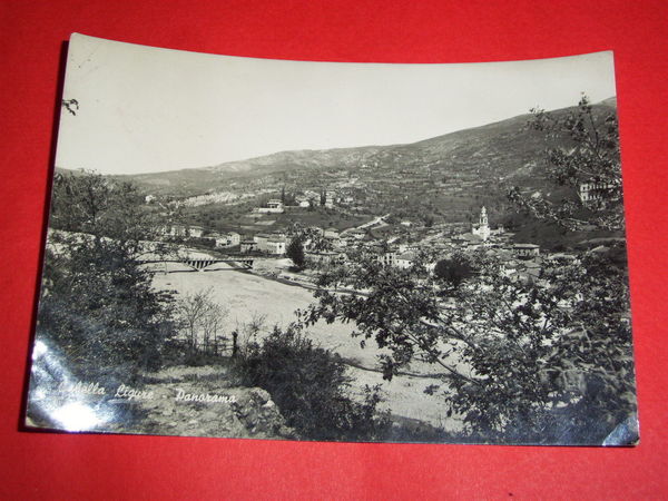 Cartolina Cabella Ligure - Veduta generale 1955.