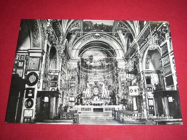 Cartolina Rapallo - Santuario di Montallegro 1955 ca