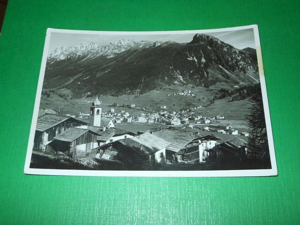 Cartolina Moena - Gruppo dei Monzoni - Panorama 1936