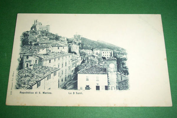 Cartolina Repubblica di S. Marino - Le tre Torri 1910 …