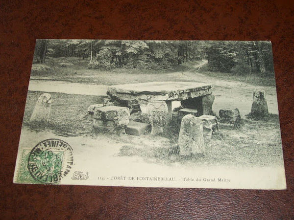 Cartolina Foret de Fontainebleau Table du Grand Maitre