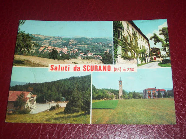 Cartolina Scurano ( Parma ) - Vedute diverse 1977