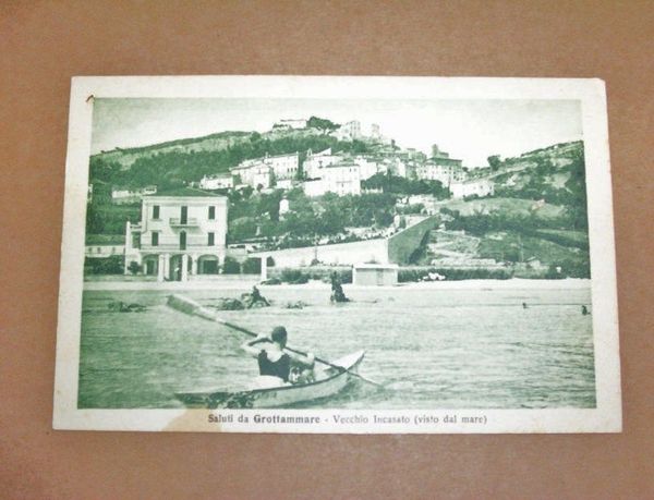 Cartolina Grottammare ( AP ) - Vecchio Incasato 1930
