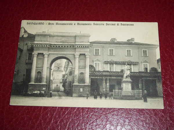 Cartolina Savigliano - Arco Monumentale 1911.