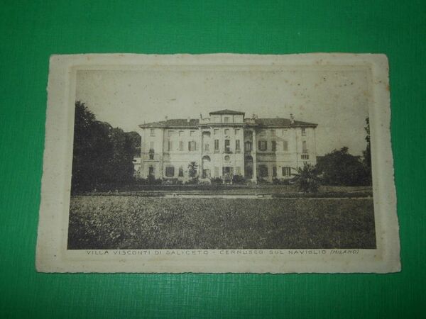 Cartolina Cernusco sul Naviglio - Villa Visconti di Saliceto 1934.