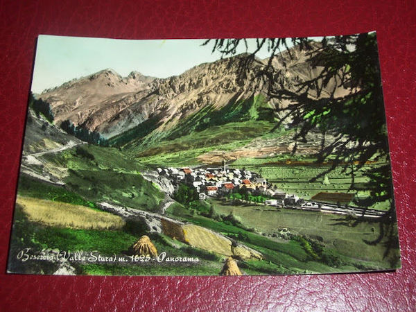 Cartolina Beserzio ( Valle Stura ) - Panorama generale 1960 …