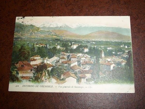 Cartolina Grenoble - Vue générale de Sassenage 1910 ca.