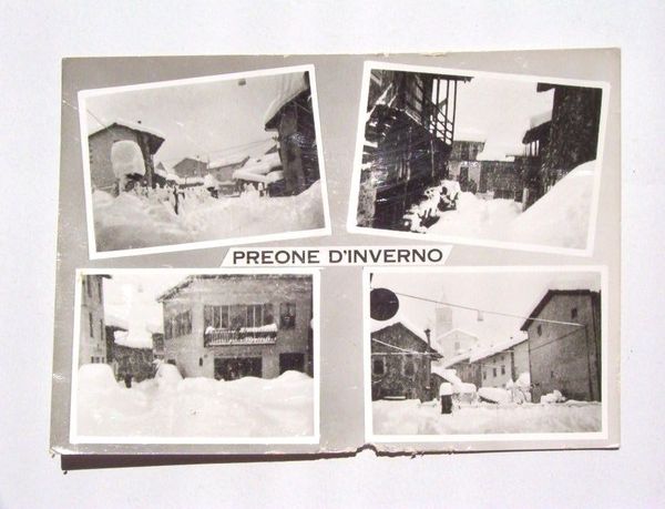 Cartolina Preone ( Carnia ) - Vedute diverse 1983