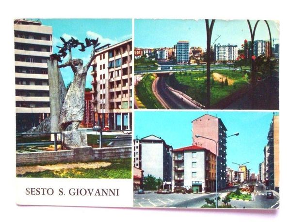 Cartolina Sesto S. Giovanni - vedute diverse 1970.