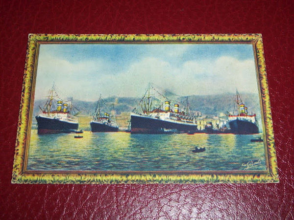 Cartolina Navigazione Lloyd Sabaudo - I Famosi Conti