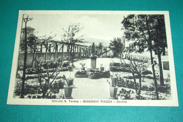 Cartolina Mondovì Piazza - Istituto S. Teresa - Cortile 1940 …