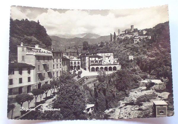 Cartolina panorama di Bagnone ( MS ) 1954.
