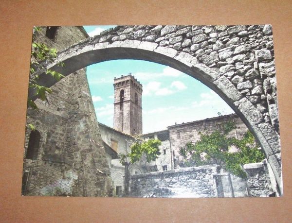 Cartolina Abbadia S Salvatore - Arco del Monastero 1962.