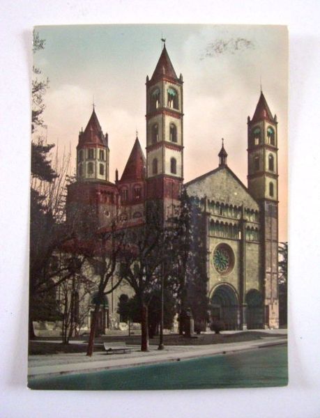 Cartolina Vercelli - S. Andrea 1956.