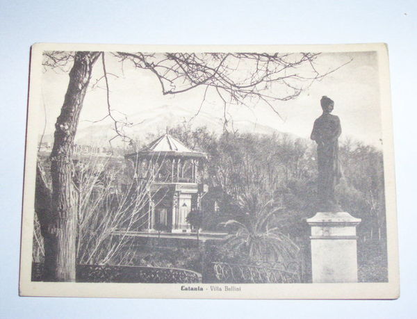 Cartolina Catania - Villa Bellini 1940 ca.