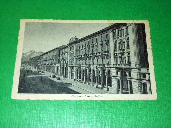 Cartolina Cuneo - Corso Nizza -- 1943