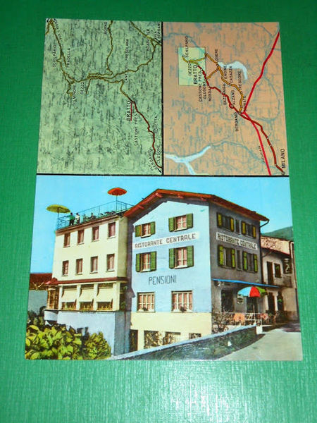 Cartolina Bratto - Albergo Ristorante Centrale 1960 ca.