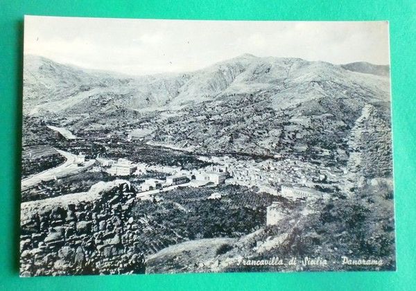 Cartolina Francavilla di Sicilia - Panorama - 1958