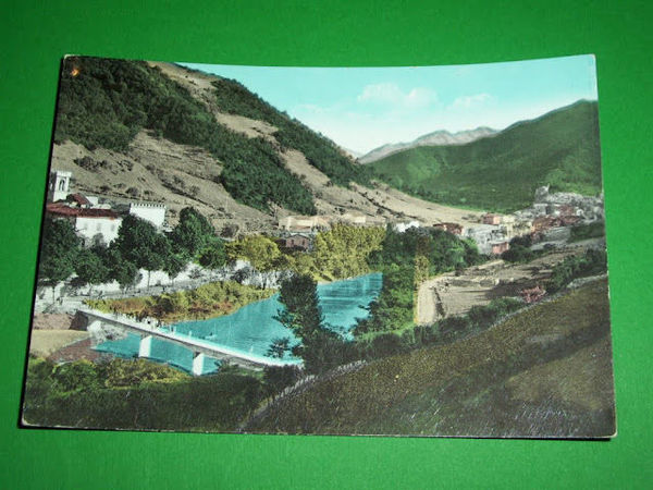 Cartolina Marradi ( Firenze ) - Panorama e Lago 1963.