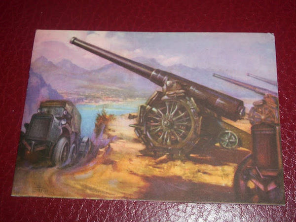 Cartolina Militaria - 5° Reggimento Artiglieria di Armata 1940 ca.