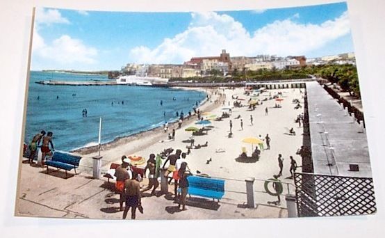Cartolina Otranto Spiaggia - Lecce 1964.