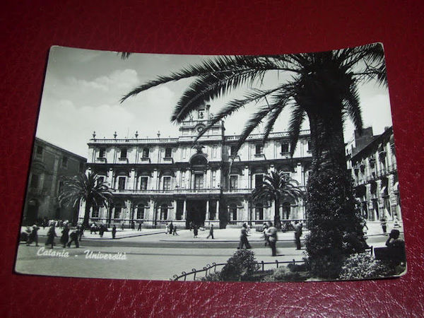 Cartolina Catania - Università 1953.