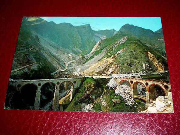 Cartolina Carrara - Cave - Ponti di Vara 1976.