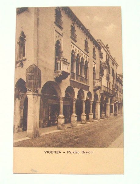 Cartolina Vicenza - Palazzo Braschi 1930 ca.