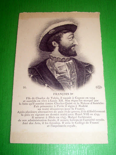 Cartolina - François I / Francesco I di Francia - …