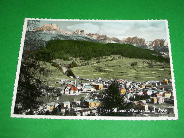 Cartolina Moena - Panorama generale 1950 ca