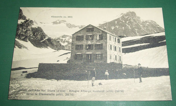 Cartolina Alta Val Stura - Rifugio Albergo Gastaldi '33