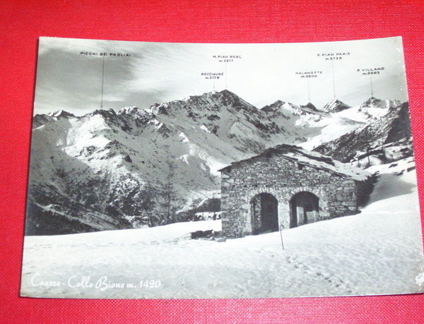 Cartolina Coazze ( Torino ) - Colle Bione 1963