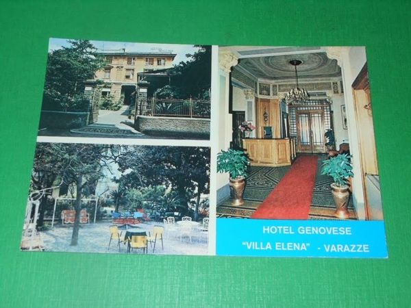 Cartolina Varazze - Hotel Genovese Villa Elena 1970 ca
