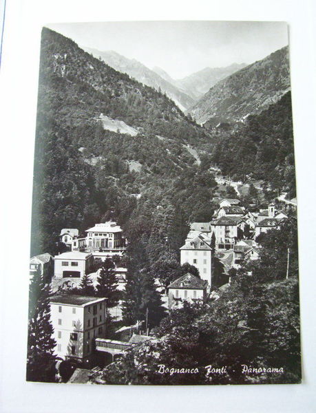 Cartolina Bognanco Fonti - Panorama 1950 ca