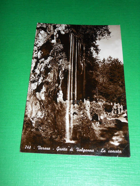 Cartolina Varese - Grotte di Valganna - La cascata 1935 …