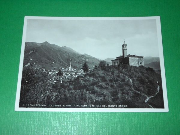 Cartolina Alta Valseriana - Clusone - Panorama e Chiesa del …