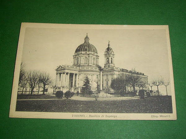 Cartolina Torino - Basilica di Superga n.v. 1935 ca