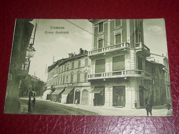 Cartolina Cremona - Corso Garibaldi 1910 ca