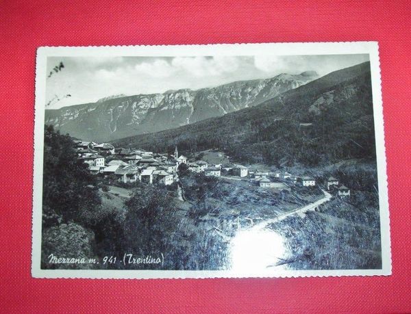 Cartolina Mezzana ( Trento ) - Panorama 1952