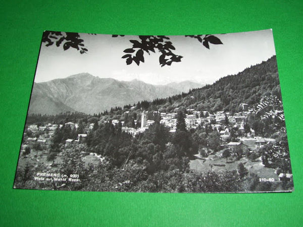 Cartolina Premeno - Panorama col Monte Rosa 1965