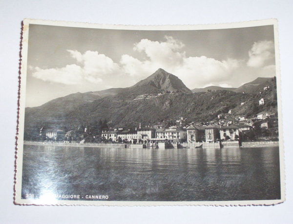 Cartolina Cannero ( Lago Maggiore ) - Panorama 1944