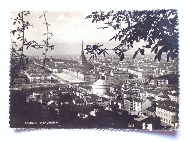 Cartolina Torino - Panorama generale 1948