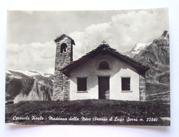 Cartolina Ceresole Reale - Madonna della Neve 1950 ca