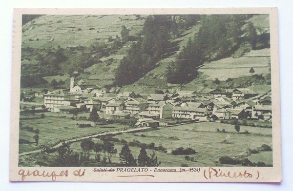 Cartolina Panorama di Pragelato 1920 ca.