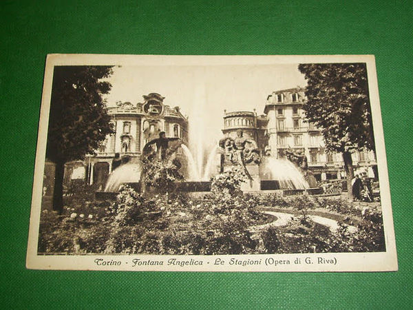 Cartolina Torino - Fontana Angelica - Le Stagioni (Opera di …